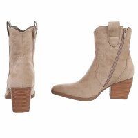 Damen Western- & Bikerboots - khakisuede