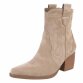 Damen Western- & Bikerboots - khakisuede Gr. 36