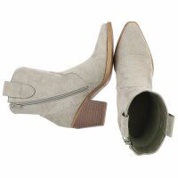 Damen Western- & Bikerboots - olivesuede