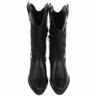 Damen Western- & Bikerboots - blackpu