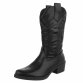 Damen Western- & Bikerboots - blackpu Gr. 41