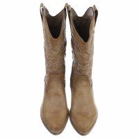 Damen Western- & Bikerboots - khakipu