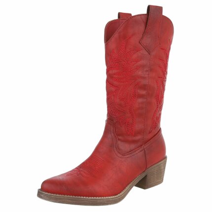 Damen Western- & Bikerboots - redpu Gr. 37