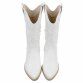 Damen Western- & Bikerboots - whitepu