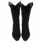 Damen Western- & Bikerboots - blacksuede