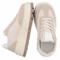 Damen Low-Sneakers - beige