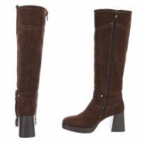 Damen High-Heel Stiefel - brown