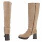 Damen High-Heel Stiefel - khaki