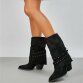 Damen Western- & Bikerboots - black