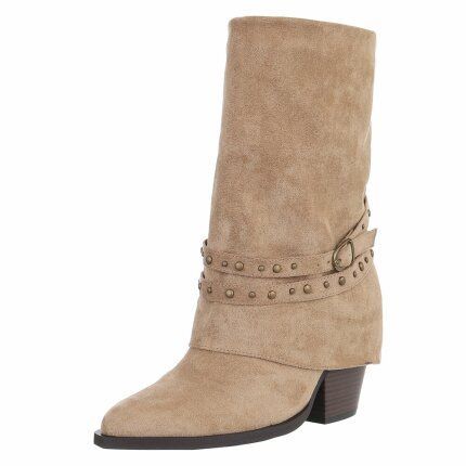 Damen Western- & Bikerboots - khaki