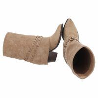Damen Western- & Bikerboots - khaki