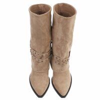 Damen Western- & Bikerboots - khaki