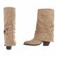 Damen Western- & Bikerboots - khaki