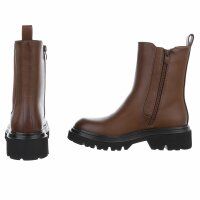 Damen Chelsea Boots - camel