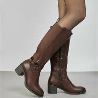 Damen High-Heel Stiefel - brown