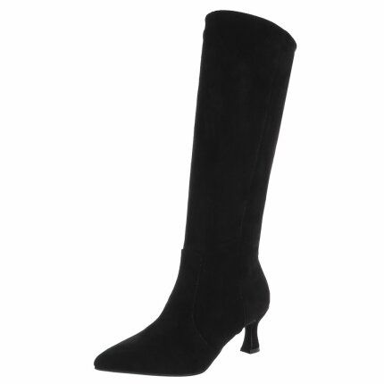 Damen Klassische Stiefel - blacksuede