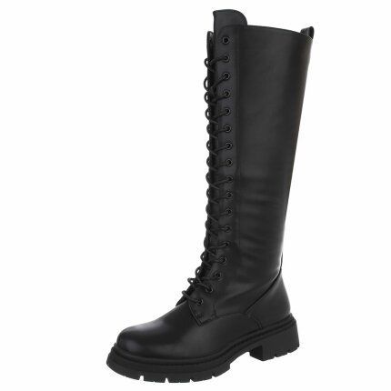 Damen Schnürstiefel - blackpu