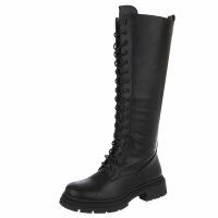 Damen Schnürstiefel - blackpu