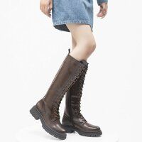 Damen Schnürstiefel - brownpu