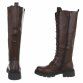 Damen Schnürstiefel - brownpu
