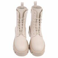 Damen Schnürstiefeletten - beigepu