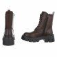 Damen Schnürstiefeletten - brownpu