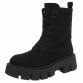 Damen Schnürstiefeletten - blacksuede