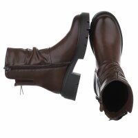 Damen Klassische Stiefeletten - brownpu
