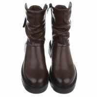 Damen Klassische Stiefeletten - brownpu
