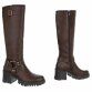 Damen High-Heel Stiefel - brownpu