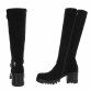 Damen High-Heel Stiefel - blacksuede