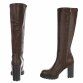 Damen High-Heel Stiefel - brownpu