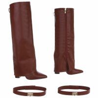 Damen High-Heel Stiefel - wine