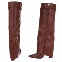 Damen High-Heel Stiefel - wine