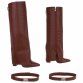 Damen High-Heel Stiefel - wine