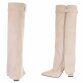 Damen High-Heel Stiefel - beige