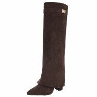 Damen High-Heel Stiefel - brown