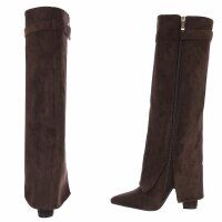 Damen High-Heel Stiefel - brown