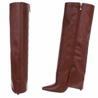 Damen High-Heel Stiefel - wine