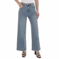 Damen Bootcut Jeans von Laulia - blue