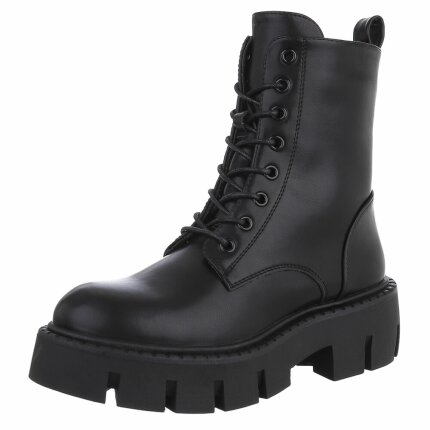 Damen Schnürstiefeletten - blackpu