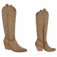 Damen Western- & Bikerboots - khakipu