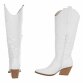 Damen Western- & Bikerboots - whitepu