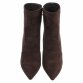 Damen High-Heel Stiefeletten - brownsuede