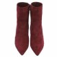 Damen High-Heel Stiefeletten - winesuede
