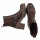 Damen High-Heel Stiefeletten - brownpu