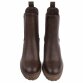 Damen High-Heel Stiefeletten - brownpu
