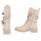 Damen Western- & Bikerboots - beigepu