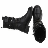 Damen Western- & Bikerboots - blackpu