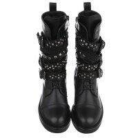 Damen Western- & Bikerboots - blackpu